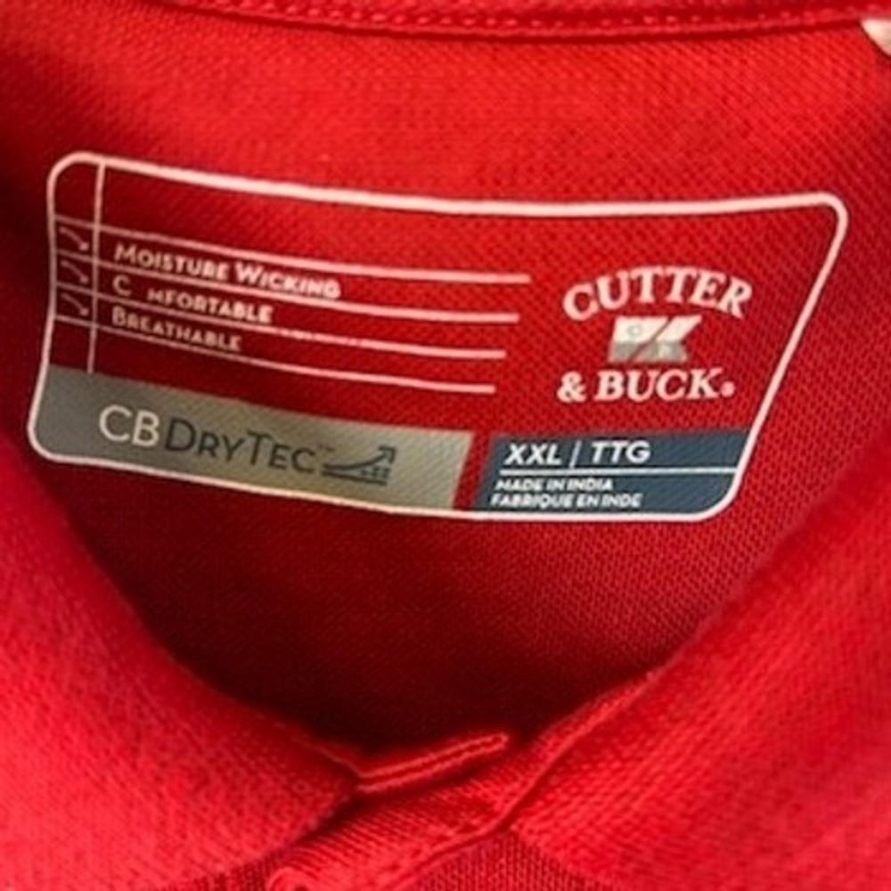 Cutter & Buck Ryder Cup Valhalla PGA Golf Polo Shirt Red Mens‎ Size XXL 2XL - Picture 3 of 7